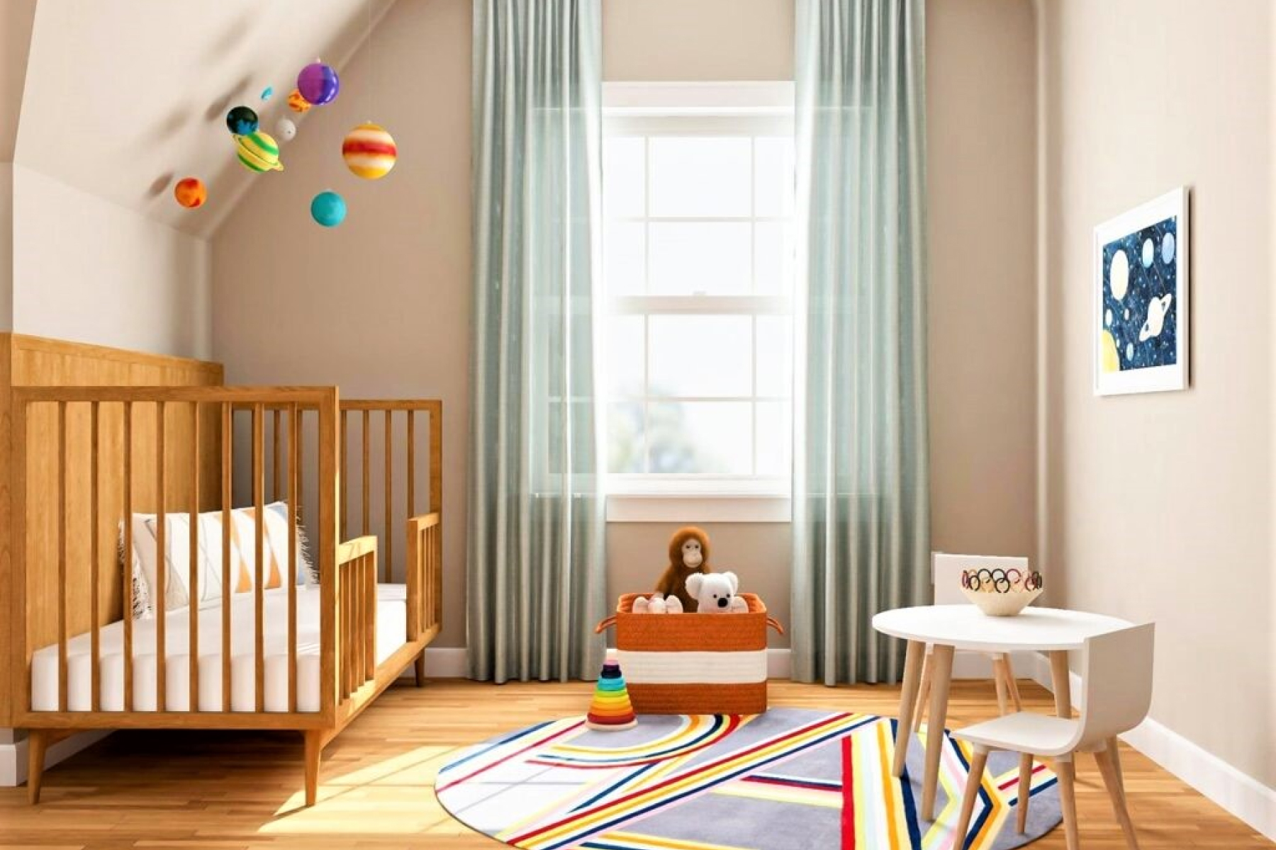 10 ý tưởng trang trí phòng cho bé theo gam màu tươi sáng rực rỡ
