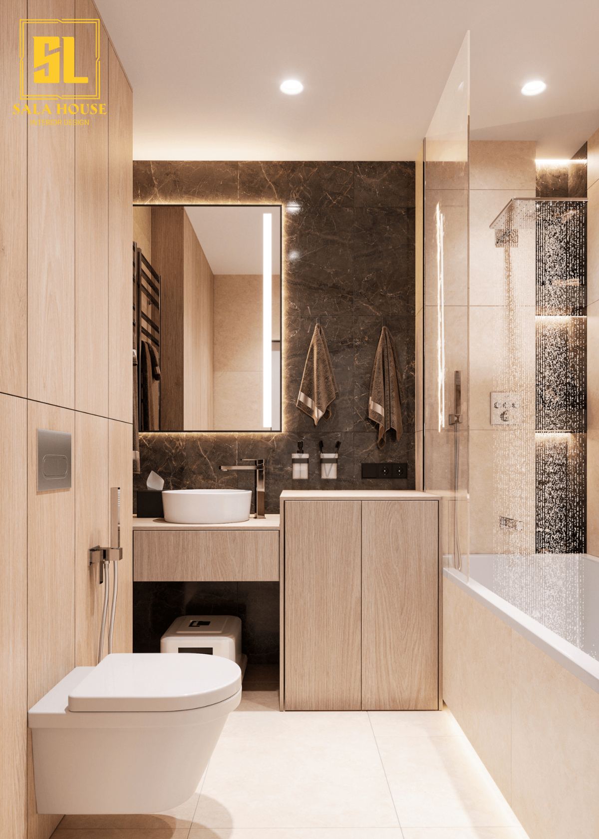 Mẫu phòng tắm đẹp: Phòng tắm được coi là một nơi tắm điểm cho căn nhà của bạn. Với những mẫu phòng tắm đẹp được thiết kế với sự cân bằng giữa tiện nghi và thẩm mỹ, bạn sẽ có được không gian nghỉ ngơi và thư giãn tốt nhất sau những giờ làm việc mệt mỏi.